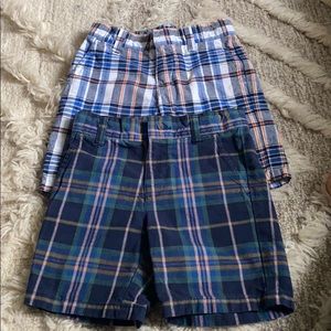 Janie and Jack plaid shorts